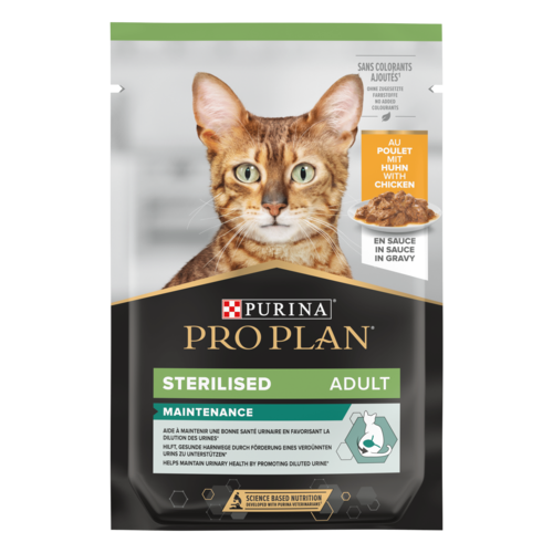 פרו פלאן PRO PLAN חתול סטרלייזד עוף 10 ק"ג