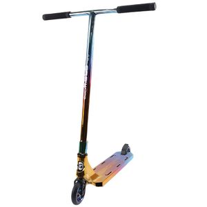 קורקינט פעלולים מקצועי G10 סדרת הכרום עם גלגלי 120 מ"מ וחריטת לייזר - צבעוני