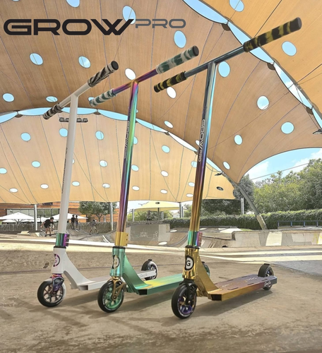 קורקינט פעלולים מקצועי G10 סדרת הכרום עם גלגלי 120 מ
