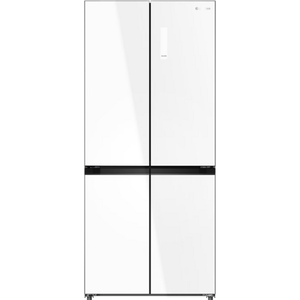 מקרר 4 דלתות מקפיא תחתון 502 ליטר נטו Electra EL5070GW קו אפס עם ארונות מטבח - גימור זכוכית לבנה אחריות ע"י היבואן הרשמי אלקטרה
