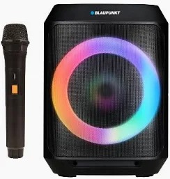 בידורית Bluetooth אלחוטית עם מיקרופון אלחוטי ואורות LED מבית BLAUPUNKT