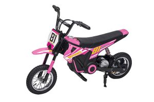 אופנוע שטח מקצועי לילדים 24V מנוע שרשרת מבית NITROX  - ורוד 