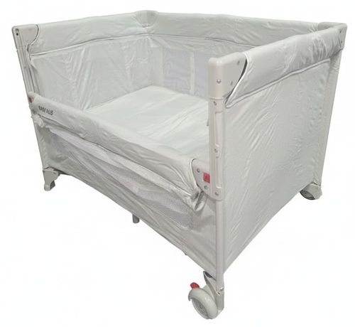 לול רשת משולב 4 ב 1 Baby Hub לול, עריסה מתחברת, משטח החתלה ומיטת קמפינג עם דופן עולה / יורדת