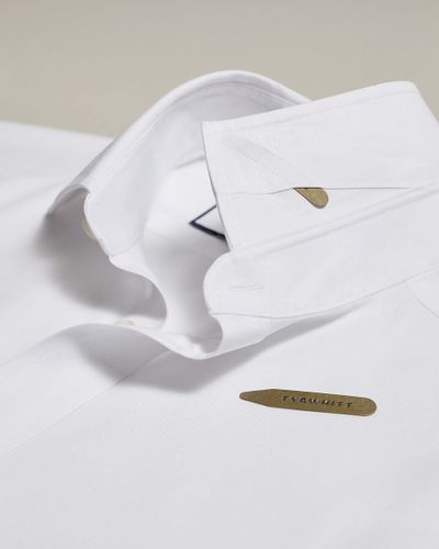 חולצה כותנה מצרית גזרת סלים פיט - Ice Blue Egyptian Cotton Stripe Slim Fit Shirt