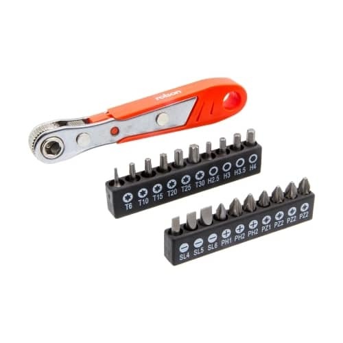 סט רצ'ט מיני 21 יחידות דו כיווני תוצרת ROLSON 
