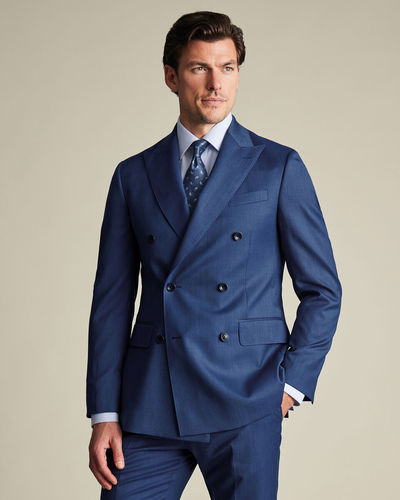 חליפה סלים פיט כחול רויאל - Royal Blue Sharkskin Slim Fit Ultimate Performance Suit