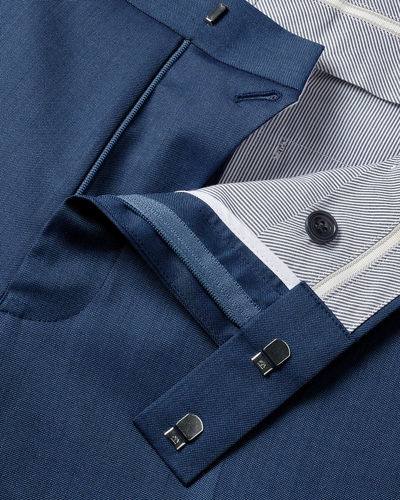 חליפה סלים פיט כחול רויאל - Royal Blue Sharkskin Slim Fit Ultimate Performance Suit