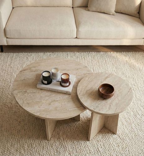 זוג שולחנות סלון דגם רותם