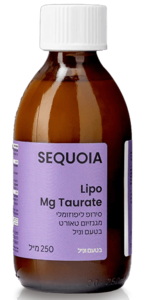 ליפו מגנזיום טאורט סקויה 250 מ"ל - Sequoia Lipo Mg Taurate