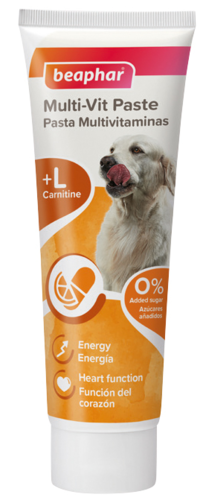 Beaphar Multi Vitamin Paste Dog – משחת מולטי־ויטמין לכלבים 100 גרם