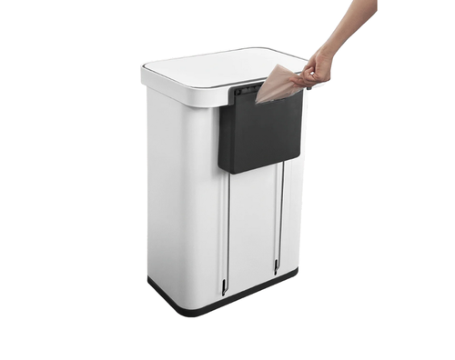 פח דוושה לבן PALERMO 70L