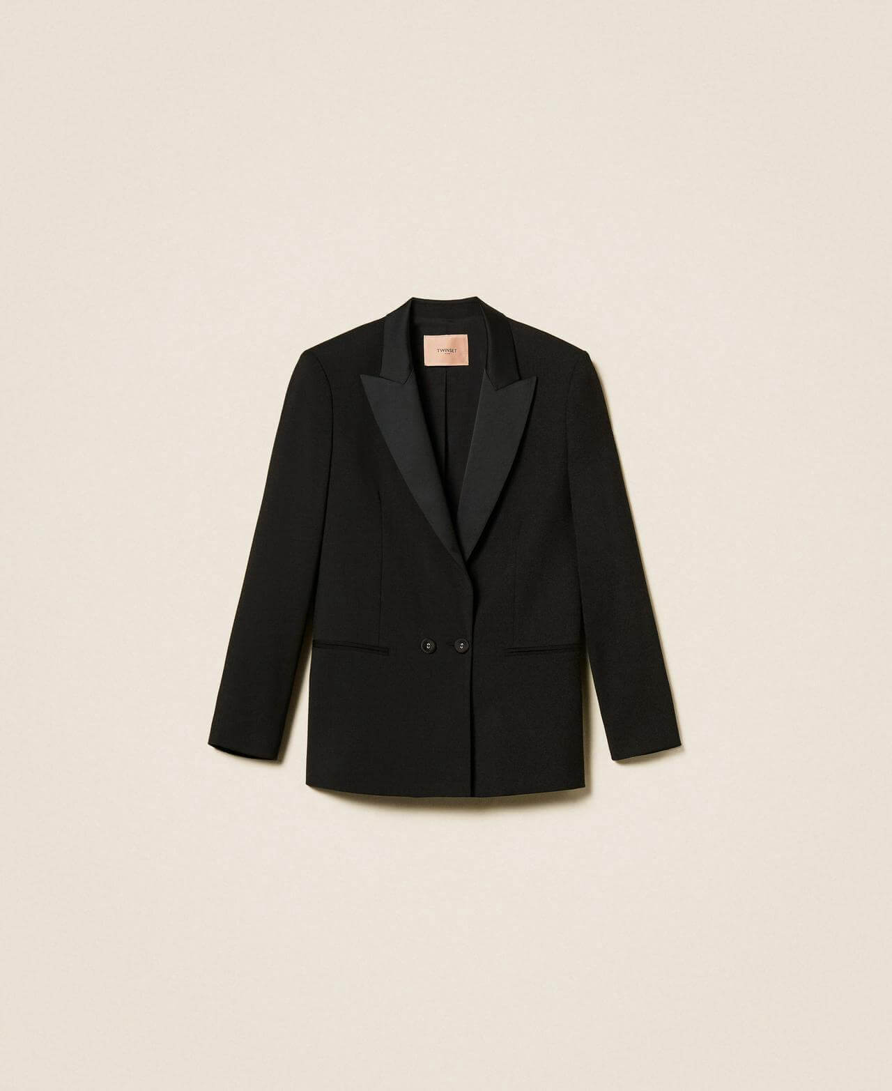 Blazer with satin details