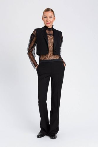 WOVEN GILET BLACK  