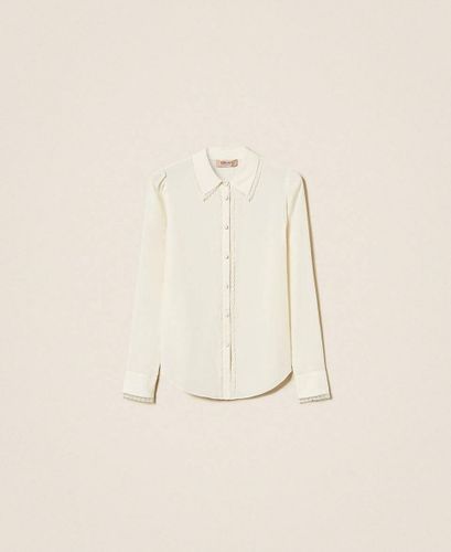Crêpe de Chine silk blend shirt