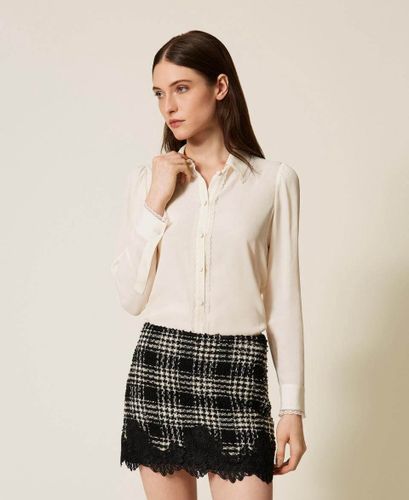 Crêpe de Chine silk blend shirt