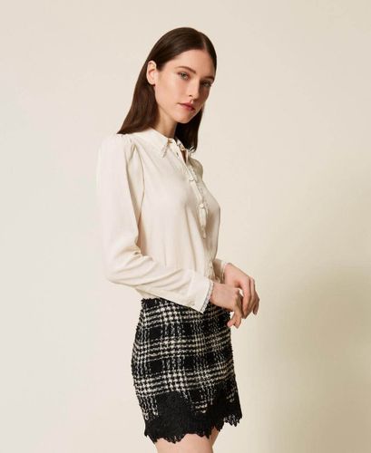Crêpe de Chine silk blend shirt
