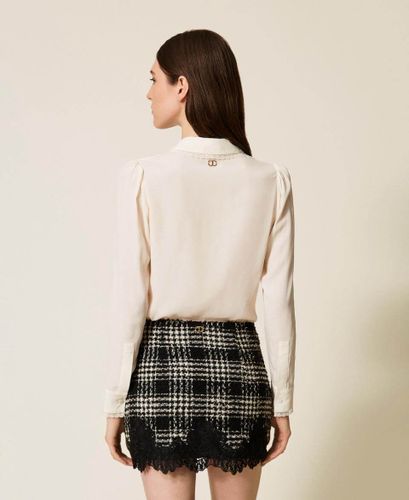Crêpe de Chine silk blend shirt