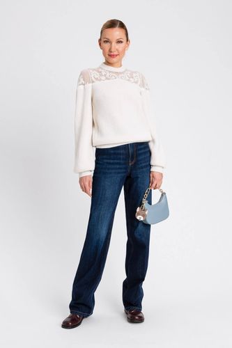WOVEN TROUSERS DARK DENIM  