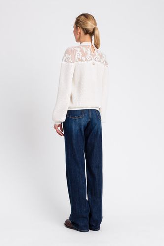 WOVEN TROUSERS DARK DENIM  