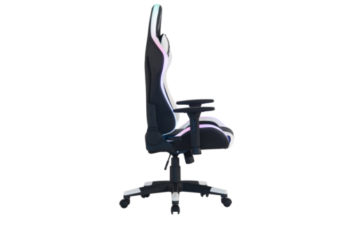 כיסא גיימינג Dragon SPACE עם תאורת RGB כולל שלט - צבע לבן/שחור  