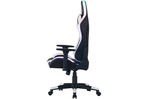 כיסא גיימינג Dragon SPACE RGB – מבט צד המציג את המבנה הארגונומי ומשענות היד
