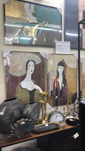 הדפס על קנבס, מסגרת גוון עץ בהיר