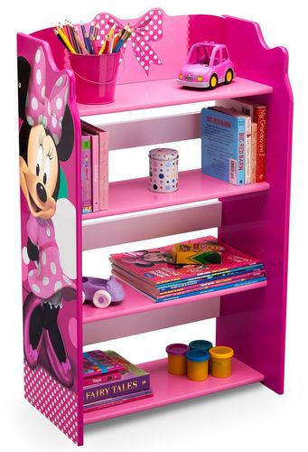 כוורת לאחסון צעצועים / ספרים 4 מדפים מעץ - מיני מאוס