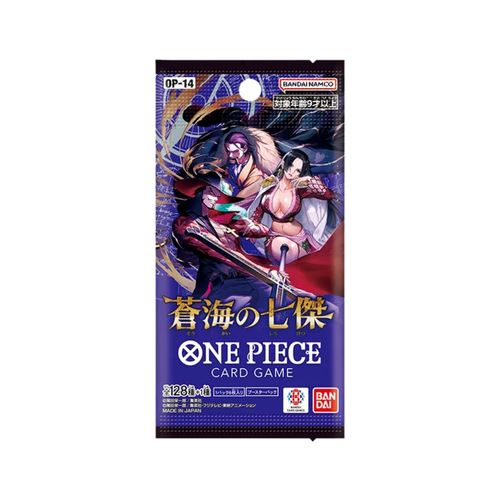 קלפי וואן פיס חבילת בוסטר יפני (OP-14) One Piece Card Game The Azure Sea's Seven OP-14 Booster Pack