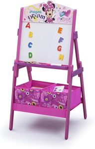 לוח ציור ומגנטים מעץ עם סלסלאות אחסון - מיני מאוס