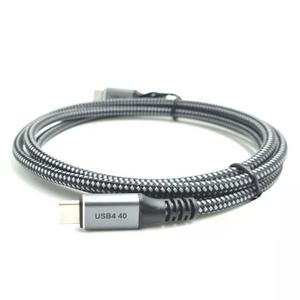 כבל USB3.1 40G Type C M/M Black cable – 2m Gold touch