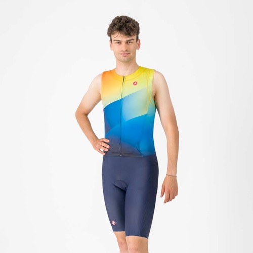 חליפת טריאתלון קצרה ללא שרוולים FREE SAN REMO 3 SL Suit S 424