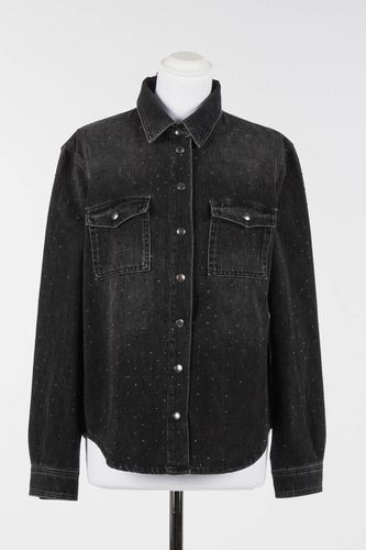 WOVEN SHIRT BLACK DENIM  