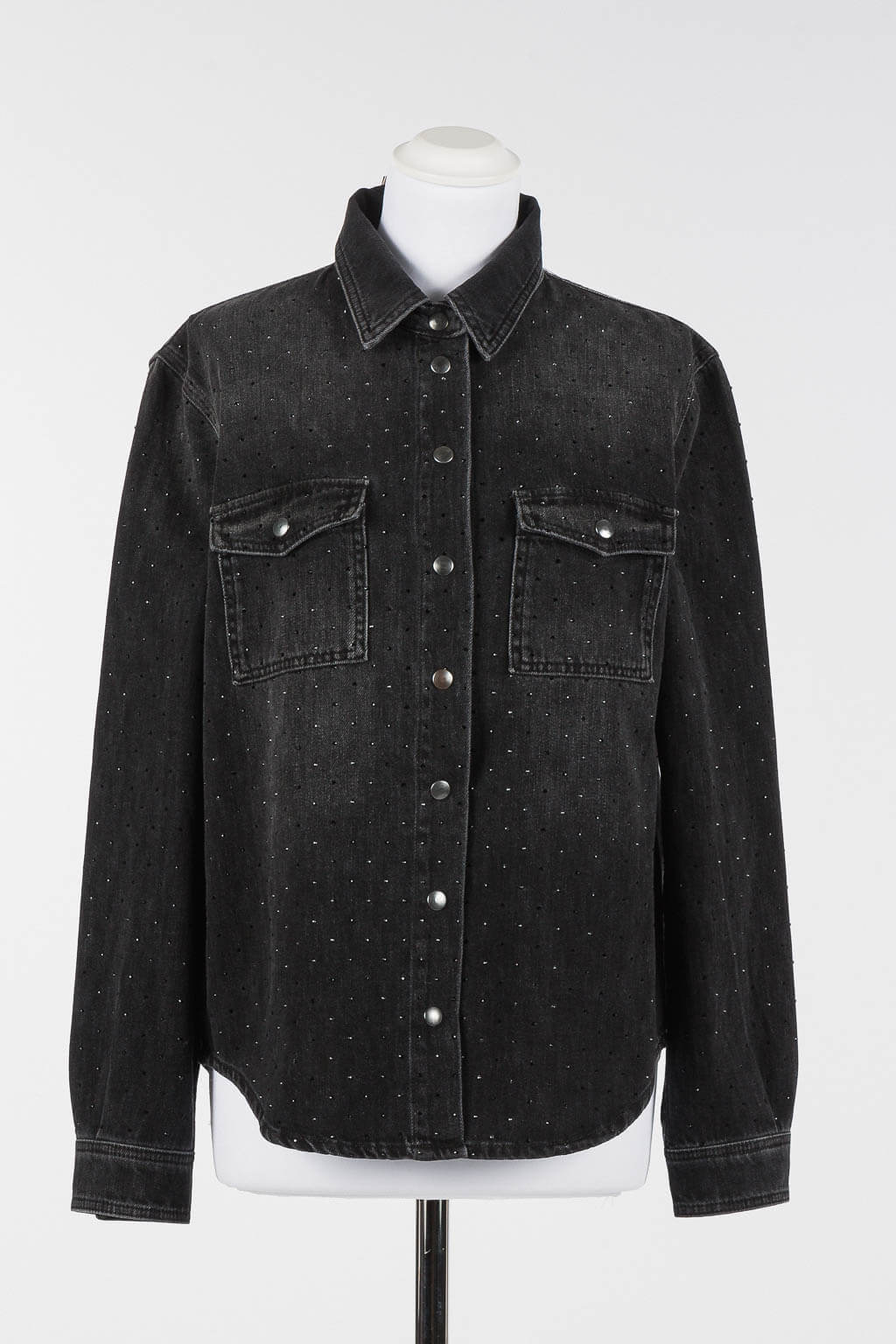 WOVEN SHIRT BLACK DENIM  