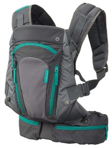 מנשא carry on ארגונומי בעל שישה כיסים עם רוכסן ומושב מתרחב לפי גיל הפעוט