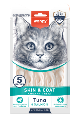 וונפי שלוקים העור והפרווה בטעם טונה וסלמון 70 גרם