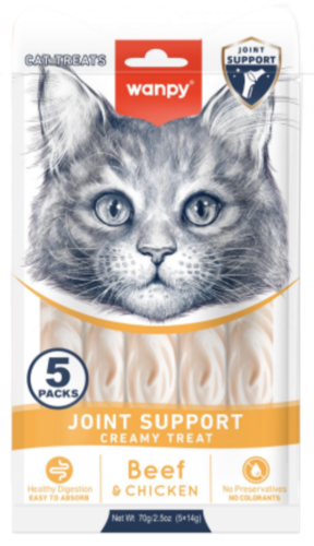 וונפי שלוקים תמיכה בבריאות המפרקים בטעם בקר ועוף 70 גרם