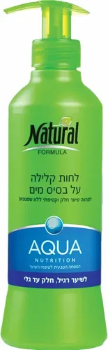 נטורל פורמולה לחות קלילה על בסיס מים לשיער רגיל חלק עד גלי 400 מ