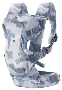 מנשא FLIP ארגונומי 4 ב-1 עם תמיכת ראש מרופדת, מצבי מושב משתנים וסינר מגן קדמי - הסוואה