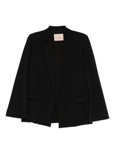 Crêpe cape jacket