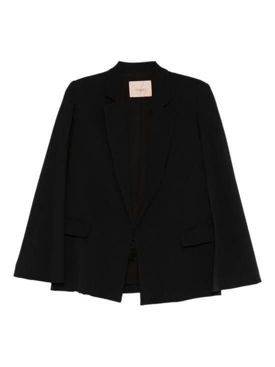 Crêpe cape jacket