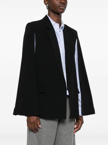 Crêpe cape jacket