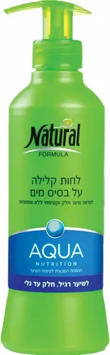 נטורל פורמולה קרם לחות קלילה על בסיס מים לשיער יבש 400 מ