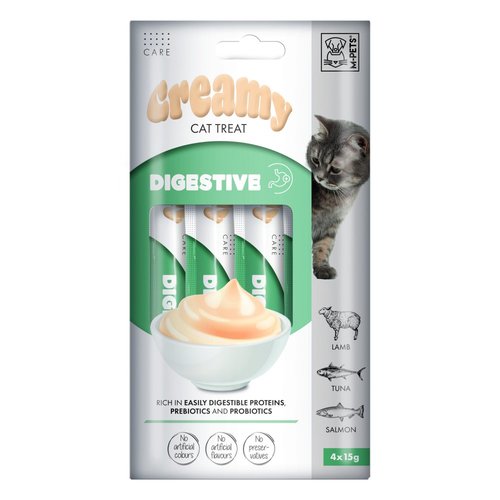 שלוק קרמי לחתול לטיפול במערכת העיכול כבש טונה סלמון 60 גר אמפט