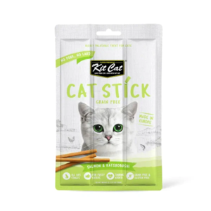 קיט קט – מקלוני סלמון וסרדינים ללא דגנים לחתול – 15 גרם