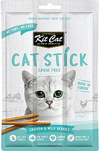 קיט קט מקלות עוף ופירות יער לחתול 15 גרם