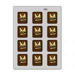 תבנית פלסטיק לשוקולד ציצית מרובעים