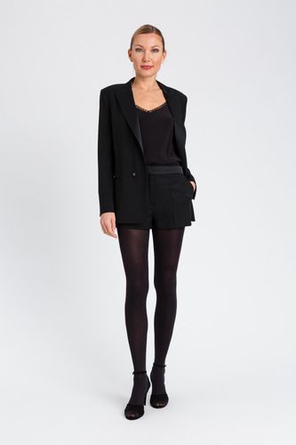 Silk blend crêpe de Chine top