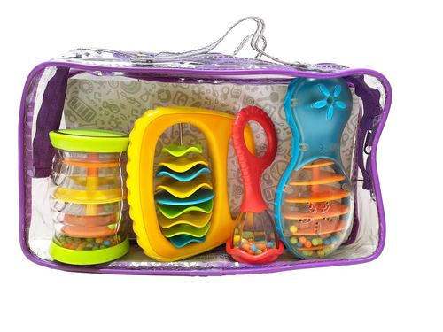 סט 4 כלי קצב לתינוק בתיק נשיאה