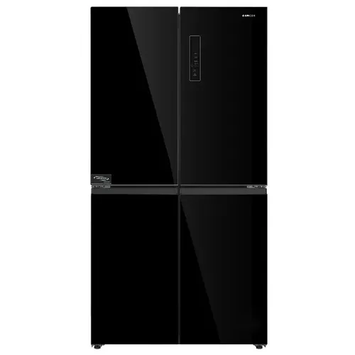 מקרר 4 דלתות 601 ליטר דגם MER6600GB אמקור AMCOR זכוכית שחורה