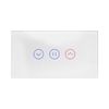 מתג טאץ' חכם לתריס זכוכית לבנה 4 מודול WIFI